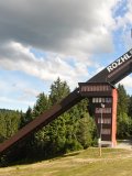 Šumava - rozhledna Zadov - bývalý skokanský můstek